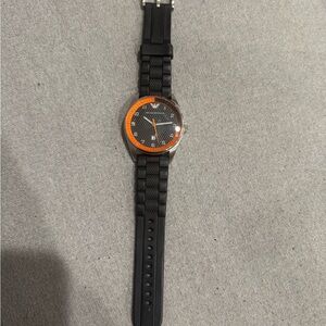 Black and Orange Men's Armani Watch